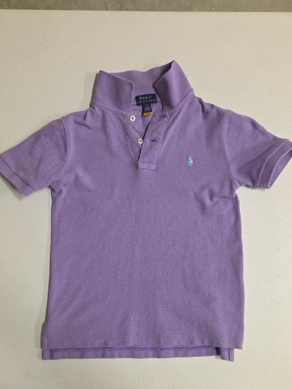 Polo by Ralph Lauren Lavender Girls' Short Sleeve Polo Size 7